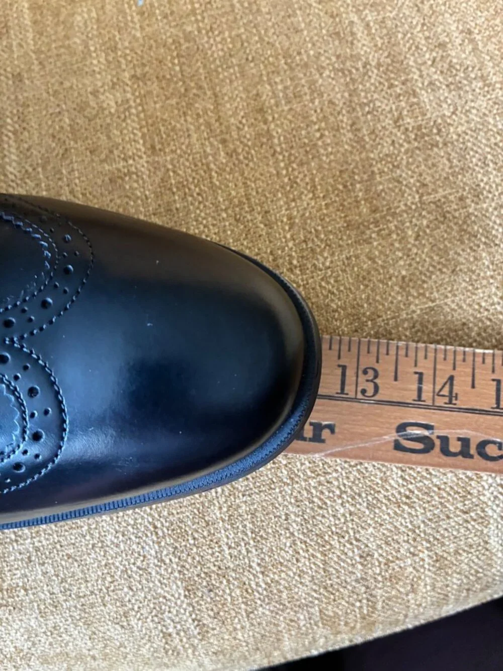 Cole Haan Men’s Black Leather Wingtip Oxford C13146‎ Lace-Up Dress Shoes 11 M